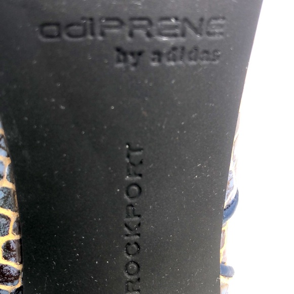 ROCKPORT By ADIDAS Leather Snakeskin Print Booties Heels Shoes Size 6 - Picture 8 of 17